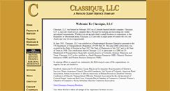 Desktop Screenshot of classiquellc.com