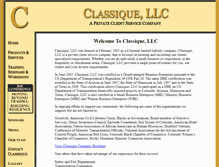 Tablet Screenshot of classiquellc.com